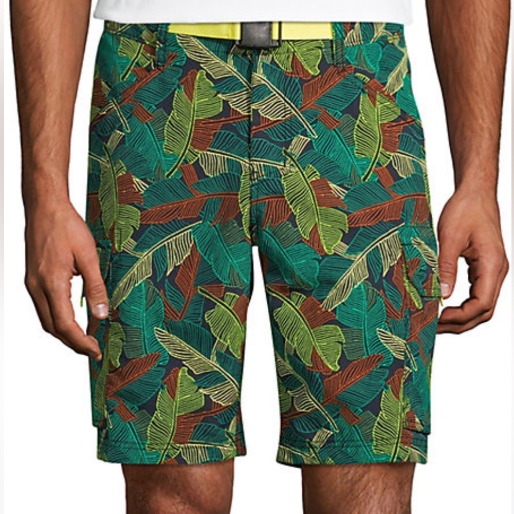 Lands End Big and Tall 9" Outrigger Quick Dry Cargo Swim Trunks with No Liner